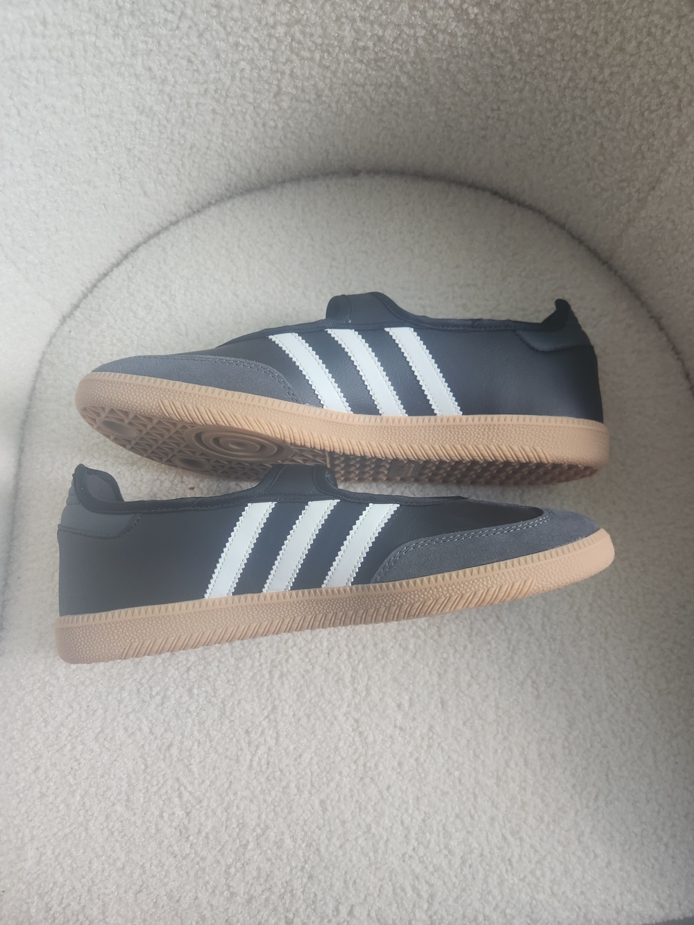 Adidas Samba Jane W Black Leather Sneakers  MARKED SIZE 9 FITS LIKE A 10 - Picture 13 of 16
